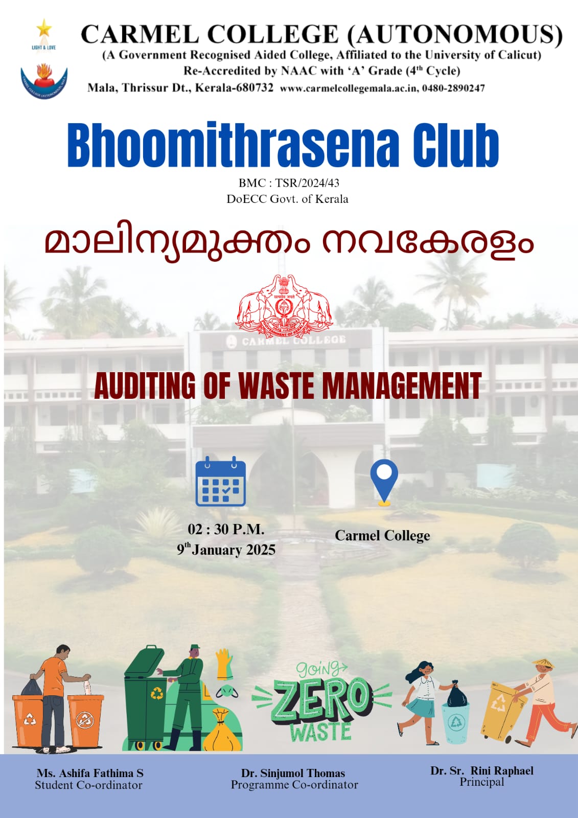 Waste Management Audit at Carmel College